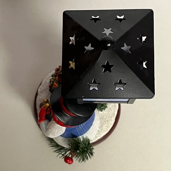 Bradford Exchange Snowman Be Merry Shine Bright Lantern Collection Gelsinger - Picture 4 of 9